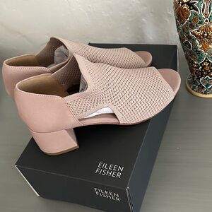 Eileen Fisher Women's Blush Open-Toe Heels, Size 8